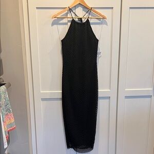 Papermoon Papermoon Black Mesh Midi Black Midi Size M